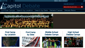 What Capitoldebate.com website looked like in 2017 (7 years ago)