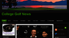 What Collegegolf.co.uk website looked like in 2017 (7 years ago)