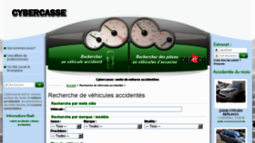 What Cybercasse.fr website looked like in 2017 (6 years ago)