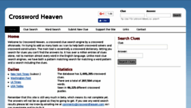 What Crosswordheaven.net website looked like in 2017 (6 years ago)