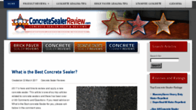 What Concretesealerreview.com website looked like in 2017 (6 years ago)
