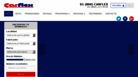 What Carflex.mx website looked like in 2017 (6 years ago)