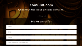 What Coin888.com website looked like in 2017 (6 years ago)