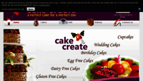 What Cakecreate.com website looked like in 2017 (6 years ago)