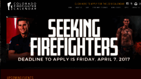 What Cofirefightercalendar.org website looked like in 2017 (6 years ago)