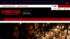 What Christmasinleicestersquare.com website looked like in 2017 (6 years ago)
