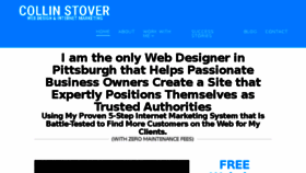 What Collinstover.com website looked like in 2017 (7 years ago)