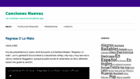 What Cancionesnuevas.org website looked like in 2017 (6 years ago)