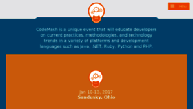 What Codemash.org website looked like in 2017 (7 years ago)