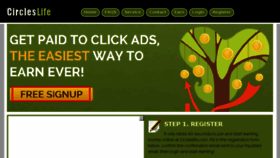What Circleslife.com website looked like in 2017 (7 years ago)