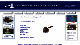 What Caldervalleyauctioneers.co.uk website looked like in 2017 (7 years ago)