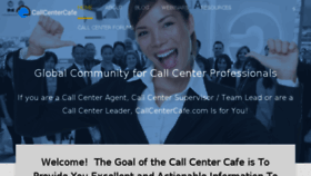 What Callcentercafe.com website looked like in 2017 (6 years ago)