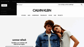 What Calvinkleininc.com website looked like in 2017 (6 years ago)
