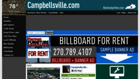 What Campbellsville.com website looked like in 2017 (6 years ago)