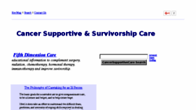 What Cancersupportivecare.com website looked like in 2017 (6 years ago)