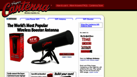 What Cantenna.com website looked like in 2017 (6 years ago)