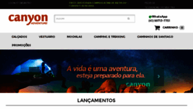 What Canyonadventure.com.br website looked like in 2017 (6 years ago)