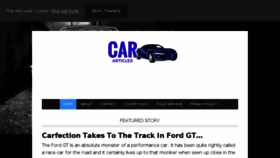 What Cararticles.co.uk website looked like in 2017 (6 years ago)