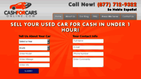 What Cashforcarsonline.com website looked like in 2017 (6 years ago)