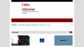 What Cebuinformer.com website looked like in 2017 (7 years ago)