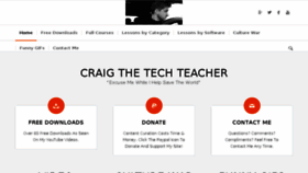 What Craigthetechteacher.com website looked like in 2017 (6 years ago)