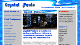 What Crystalpools.co.uk website looked like in 2017 (7 years ago)