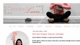 What Creatinglaura.com website looked like in 2017 (7 years ago)