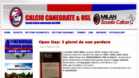 What Calciocanegrate.it website looked like in 2017 (6 years ago)