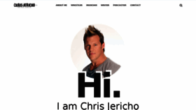 What Chrisjericho.com website looked like in 2017 (6 years ago)