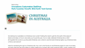 What Christmas-australia.com website looked like in 2017 (6 years ago)
