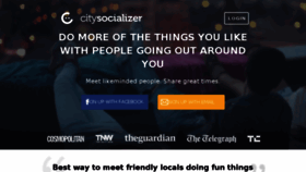 What Citysocialising.com website looked like in 2017 (6 years ago)
