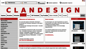 What Clandesigns.de website looked like in 2017 (6 years ago)