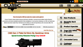 What Classicarms.us website looked like in 2017 (6 years ago)