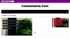 What Consomania.com website looked like in 2017 (6 years ago)