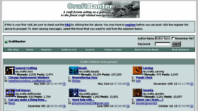 What Craftbanter.com website looked like in 2017 (6 years ago)