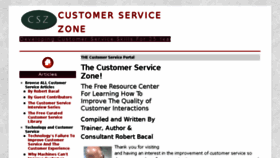 What Customerservicezone.com website looked like in 2017 (6 years ago)