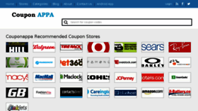 What Couponappa.com website looked like in 2017 (6 years ago)