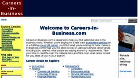 What Careers-in-business.com website looked like in 2017 (6 years ago)