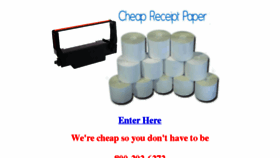 What Cheapreceiptpaper.com website looked like in 2017 (8 years ago)