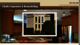 What Clarkcarpentryremodeling.com website looked like in 2017 (6 years ago)
