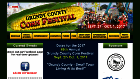 What Cornfestival.org website looked like in 2017 (7 years ago)