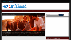 What Carifahmad.blogspot.com website looked like in 2017 (6 years ago)