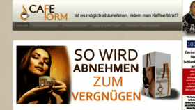What Cafeform.com.de website looked like in 2017 (6 years ago)