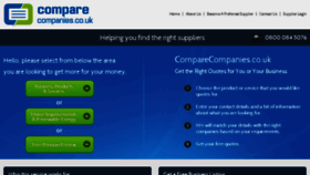 What Comparecompanies.co.uk website looked like in 2017 (7 years ago)