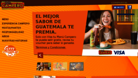 What Campero.gt website looked like in 2017 (6 years ago)