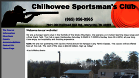 What Chilhoweesportsmansclub.com website looked like in 2017 (6 years ago)