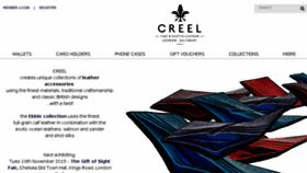 What Creel-leather.com website looked like in 2017 (6 years ago)