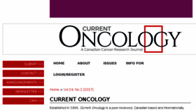 What Current-oncology.com website looked like in 2017 (6 years ago)
