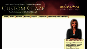 What Customglaze.com website looked like in 2017 (6 years ago)