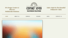 What Centuryseven.com website looked like in 2017 (6 years ago)